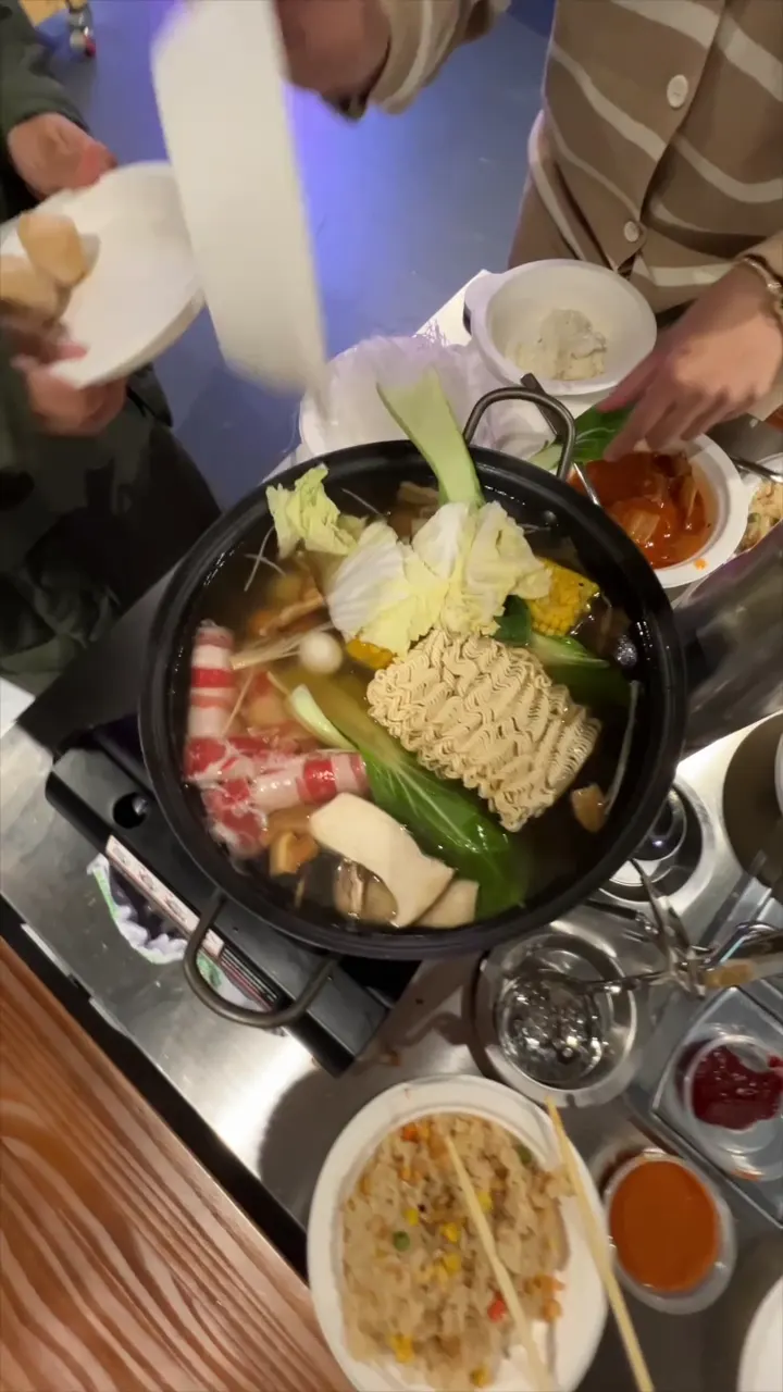 A loaded hot pot at GOGI